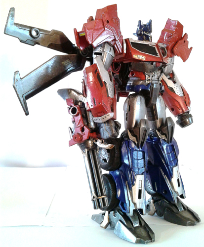 ~Transformers: Prime Beast Hunters Custom Voyager Class Optimus Prime By Mykl~