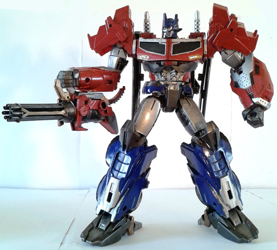 ~Transformers: Prime Beast Hunters Custom Voyager Class Optimus Prime By Mykl~