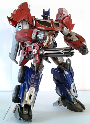 ~Transformers: Prime Beast Hunters Custom Voyager Class Optimus Prime By Mykl~