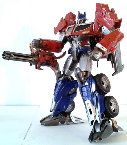 ~Transformers: Prime Beast Hunters Custom Voyager Class Optimus Prime By Mykl~