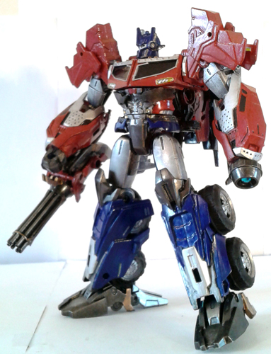 ~Transformers: Prime Beast Hunters Custom Voyager Class Optimus Prime By Mykl~