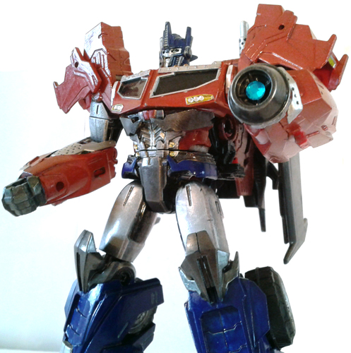 ~Transformers: Prime Beast Hunters Custom Voyager Class Optimus Prime By Mykl~