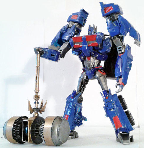 Transformers Prime Voyager Class Ultra Magnus By Mykl ~Transformers Prime Voyager Class Ultra Magnus With Forge of Solus Prime By Mykl~